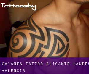 Gaianes tattoo (Alicante, Landes Valencia)
